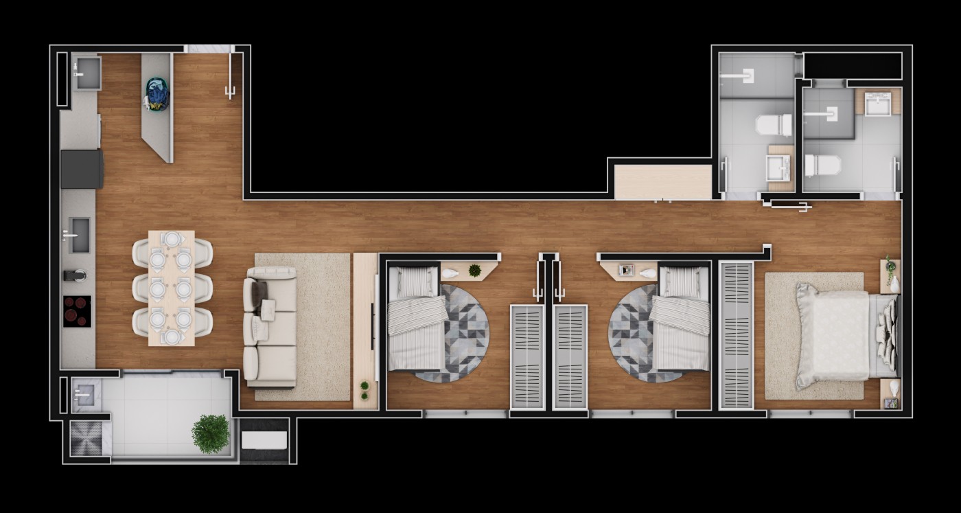 Apartamento, 3 quartos - Foto 7